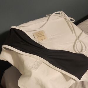 Black and White Women's Two Piece Bathing Suit NWT